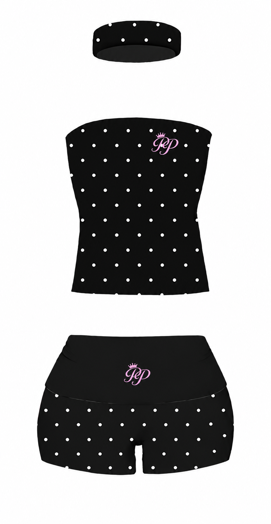Black Polka Princess Set