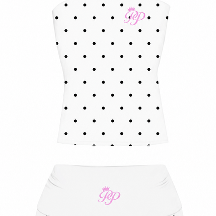 White Polka Princess Set